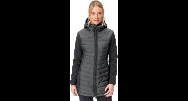 Vaude Skomer Hybrid Parka Fleece Met Kap Grijs 40 Vrouw