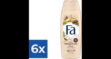 Fa Douche 250 ml Cream & Oil Cacao - Voordeelverpakking 6 stuks