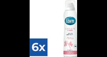 Odorex Deo Spray - Sensitive Care - 150 ml - Voordeelverpakking 6 stuks