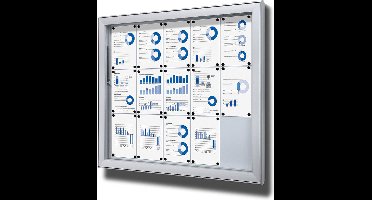 Vergrendelbaar Notitiebord Outdoor Extra Diep SCL 15x A4 - Syna SCL15XA4PH - Horeca & Professioneel