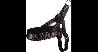 Flamingo Abbi Noors - Harnas Honden - Noors Harnas Abbi Zwart Xxl 75-100cm 32mm - 1st - 132878 - 1st