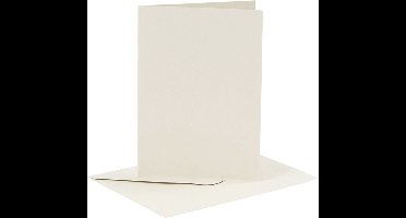 CC Kaarten & Enveloppen 10,5x15 cm Off-white 6 stuks