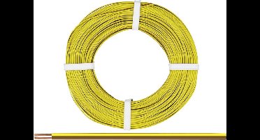Donau Elektronik 225-380-25 Draad 2 x 0.25 mm² Bruin-geel 25 m