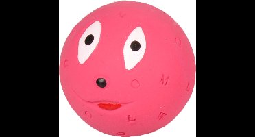 Flamingo Hondenspeelgoed Latex Bal Face - Multi - 6 cm