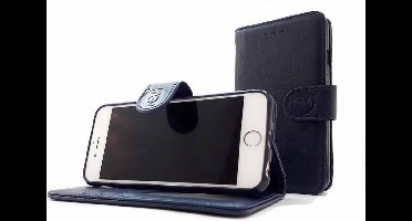 HEM hoesje geschikt voor Apple iPhone 11 Pro Max- Marine Blue Leren Portemonnee Hoesje - Lederen Wallet Case TPU meegekleurde binnenkant- Book Case - Flip Cover - Boek - 360º beschermend Telefoonhoesje