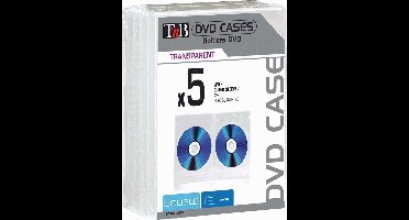 T'nB DBITRDVD05 Dubbel  "Transparant" 2 schijven ( 5 pak)