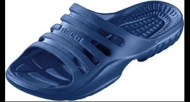 BECO Heren Badslippers - Donkerblauw - Maat 41