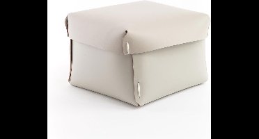 Vacavaliente - Ruca Opbergbox L - Gerecycled Leer - Grijs