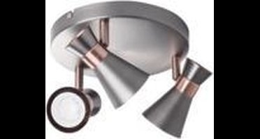MILENO 3 - rond - wandlamp - plafondlamp spot - incl LED - zilver - goud