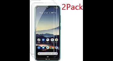 Screenprotector geschikt voor Nokia 6.2 Screenprotector Glass 2 Pack - Ntech