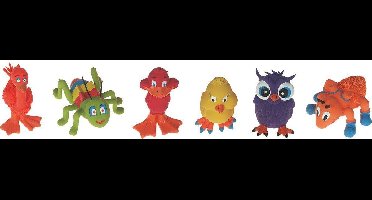 Flamingo Latex Landdier - Hondenspeelgoed - 13.5 cm - Multicolour