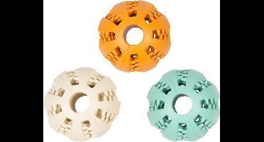 Duvoplus - Speelgoed Voor Honden - Rubber Dental Bal Met Smaak - 5cm - Gemengde Kleuren - 1st.