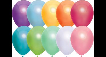 Metallic ballonnen assorti kleuren | 10 stuks