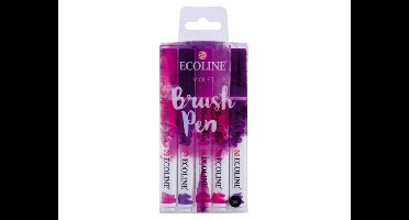 Ecoline Brush Pen set Violet | 5 kleuren