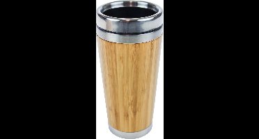 United Entertainment ® - Bamboo Dubbelwandige Eco Reisbeker - 450 ml