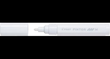 Pilot Pintor -  Witte Verfstift - Medium - 1.4mm schrijfbreedte - Inkt op waterbasis - per 6 verpakt