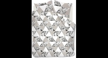 Ambiante Loes - Dekbedovertrek - Eenpersoons - 140x200/220 cm - Grijs