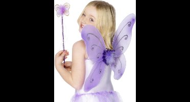 Smiffys - Butterfly Vleugels Kinderen - Paars
