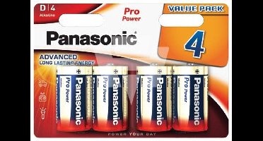 4 stuks Panasonic Pro Power Mono LR20 D-batterji