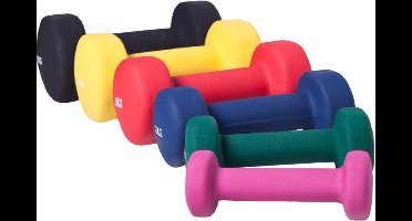 Gorilla Sports Halterset 31 kg - 12 halters - Aerobic - Gietijzer met coating