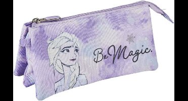 Schoolpennenzak Frozen Be Magic Lila (11,5 x 2 x 22,5 cm)