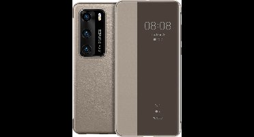 Huawei Smart View Flip Cover voor de Huawei P40 - Khaki