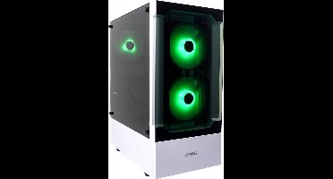 AMD Ryzen 5 6-Core RGB Game PC WHITE - RTX 5050 8GB - 32GB 3200 RAM - 1TB M2.0 NVME SSD - WIFI - Win11 PRO - Gamdias Talos E3 Wit