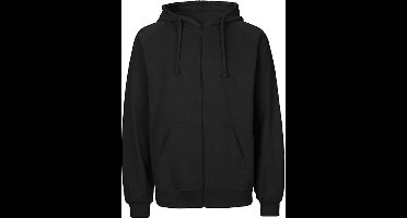 Fairtrade Men's Zip Hoodie met capuchon Black - XL