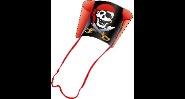 HQ Kindervlieger Sleddy Jolly Roger - 50 x 76 cm - Eenlijns vlieger voor kinderen vanaf 5 jaar