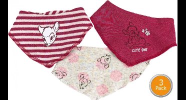 Set van 3 stuks Disney's Bambi kwijl-slabbetjes, maat 74-80