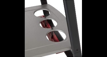 Kolenbarbecue met wielen 120 x 58,5 x 95 cm Zwart/Gris