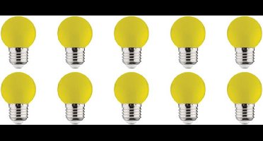 Voordeelpak 10x LED Lamp E27 - Kozolux Romba - Geel Gekleurd - 1W