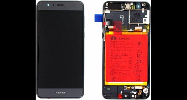 Huawei Honor 8 Dual Sim (FRD-L19) LCd Display/Beeldscherm Module, Zwart, 02350VAS