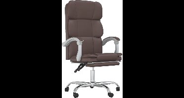 vidaXL - Kantoorstoel - verstelbaar - kunstleer - bruin