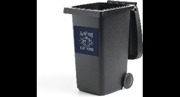 Container sticker Theepot - Vintage - Letters - 40x40 cm - Kliko sticker