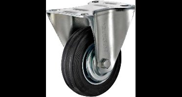 Tarsus Bokwiel - Ø 75 mm - Stalen Velg - Massieve Rubberband - 40 kg Draagvermogen