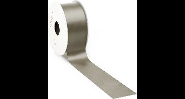 Satijnband Double Face 25mm Taupe