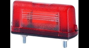 Kentekenverlichting kabteltule wit / rood