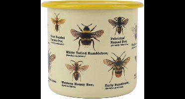 Gift Republic Emaille Bloempot - Bijen