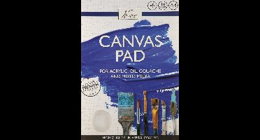 Nassau Fine Art Canvas A4 - Mixed Media, 280g, 10 Sheets - Geschikt voor Acrylverf, Olieverf, Gouache en Mixed Media - Schilderen Voor Volwassenen en Kinderen