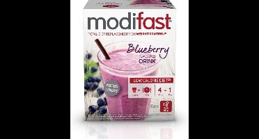 Modifast Intensive Milkshake Blueberry - 8 x 8 x 55 gr - Voordeelverpakking