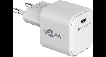 Goobay 65332 oplader voor mobiele apparatuur Hoofdtelefoons, Mobiele telefoon, Laptop Wit AC Binnen