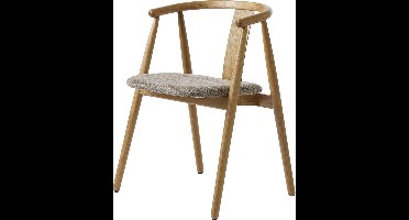 Giga Living Eetkamerstoel Relate - Naturel - Eikenhout & Touw - Set van 2