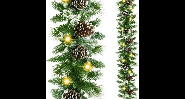 Springos Guirlande | Kerstslinger | Warm Wit | 50 LED | 280 CM