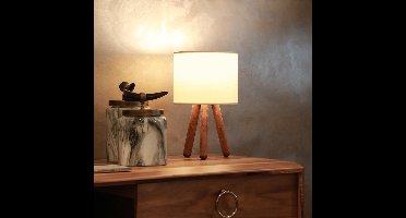 Asir - Tafellamp - Beige - 19 x 15 cm