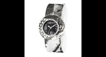 Bill´s Zwitserse Mini Horloge - vrouwen en kinderen - BLACK TIGER - silicone polshorloge - zonder sluiting