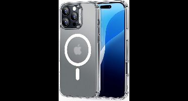 ESR Classic Hybrid HaloLock Hoesje Geschikt voor Apple iPhone 16 Pro Max | Compatibel met MagSafe en HaloLock | Back Cover met Magneet | Frosted Transparant