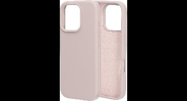 Mobiparts hoesje geschikt voor de Apple iPhone 16 Pro - Siliconen - Beige Roze