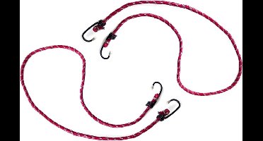 Gerimport bagagespin/snelbinders - 4x stuks - 80 cm - fiets/motor/aanhanger