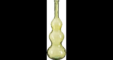Mica Decorations Vaas Benito - 33x33x100 cm - Glas - Licht Groen